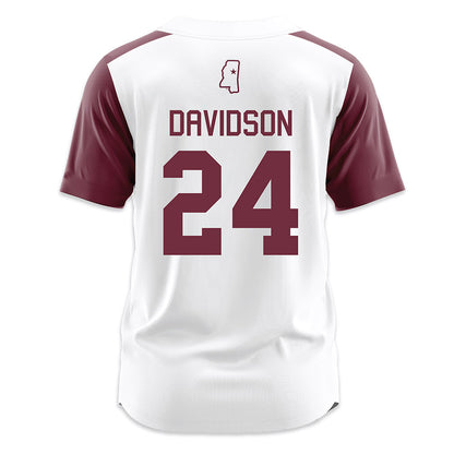 Mississippi State - NCAA Softball : Megan Davidson - Replica Jersey