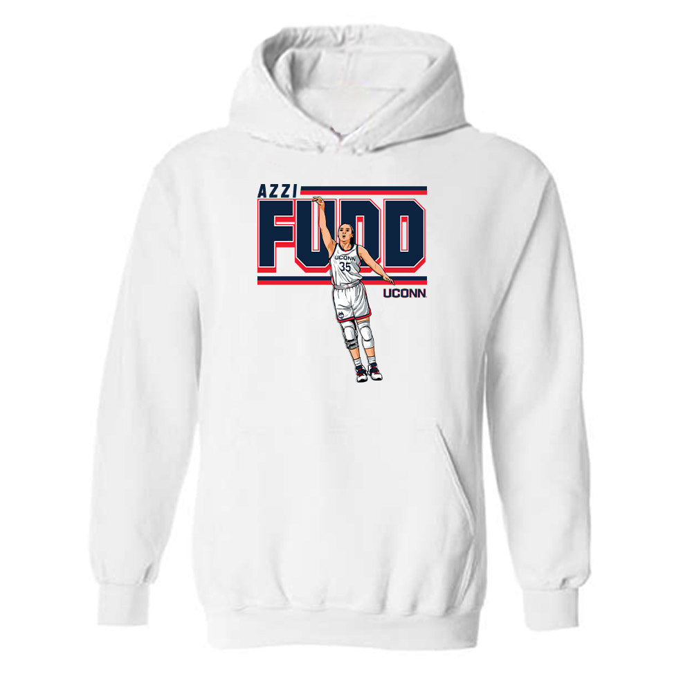 UCONN - NCAA Women's Basketball : Azzi Fudd Swish Hooded Sweatshirt