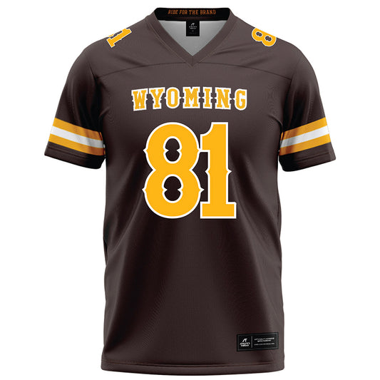 Wyoming - NCAA Football : Treyton Welch - Brown Jersey