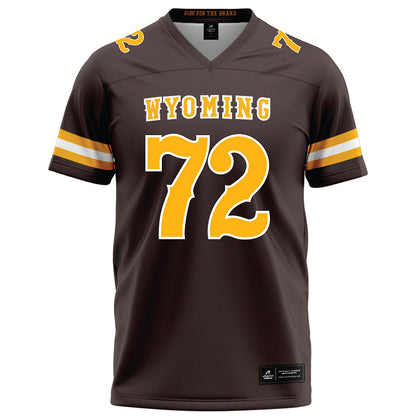 Wyoming - NCAA Football : Caden Barnett - Brown Jersey