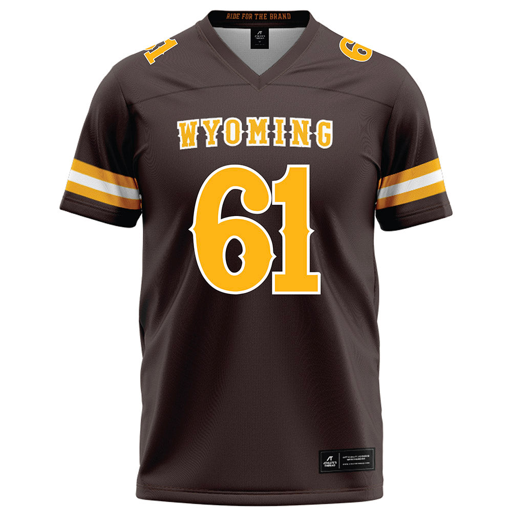 Wyoming - NCAA Football : JJ Uphold - Brown Jersey