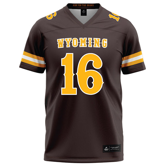 Wyoming - NCAA Football : Gunner Gentry - Brown Jersey