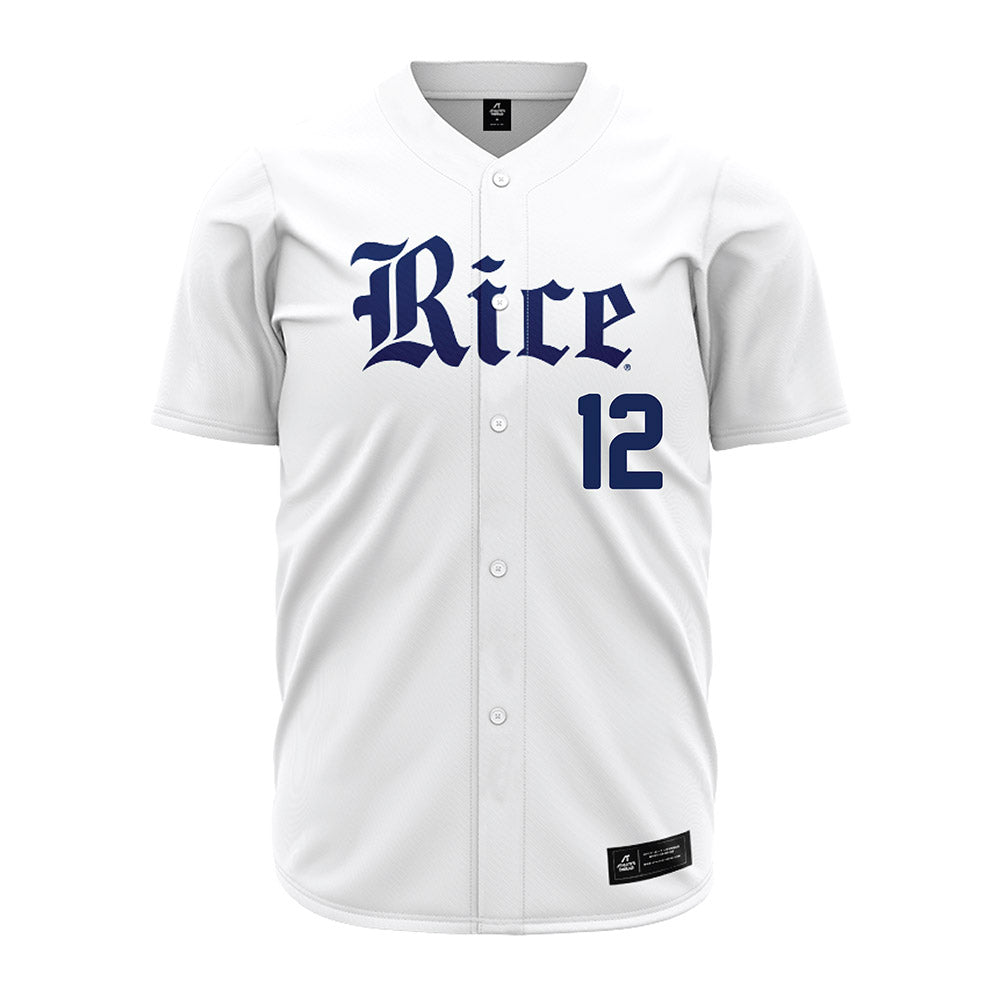 Rice - NCAA Baseball : Jack Ben-Shoshan - White Baseball Jersey