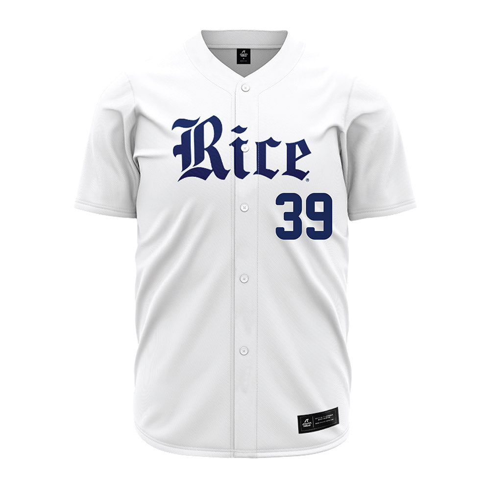 Rice - NCAA Baseball : Matthew Rheaume - White Baseball Jersey