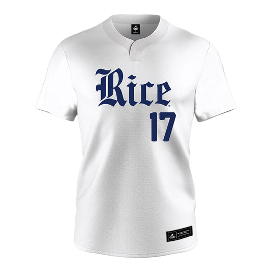 Rice - NCAA Baseball : Graiden West - White Football Jersey