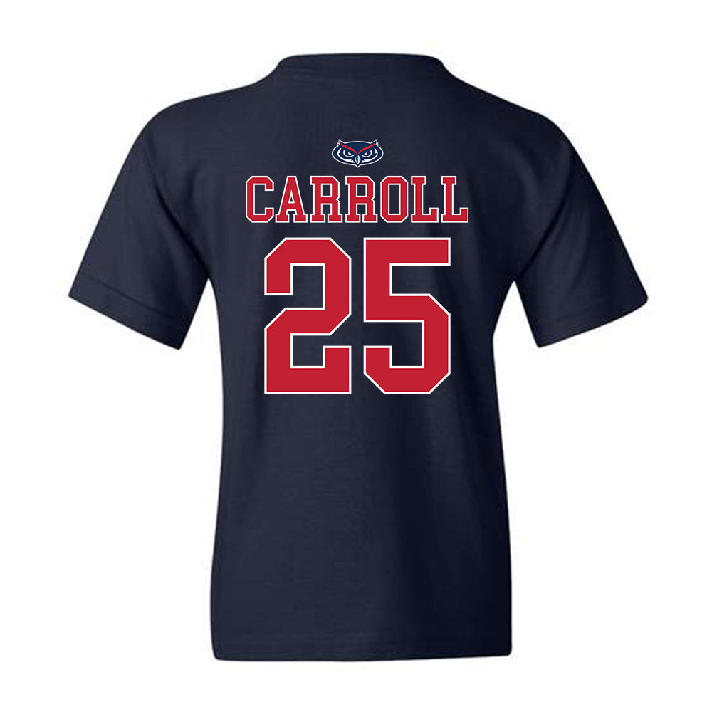 FAU - NCAA Men's Basketball : Tre Carroll - Youth T-Shirt Replica Shersey