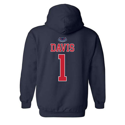 FAU - NCAA Men's Basketball : Johnell Davis - Hooded Sweatshirt Replica Shersey