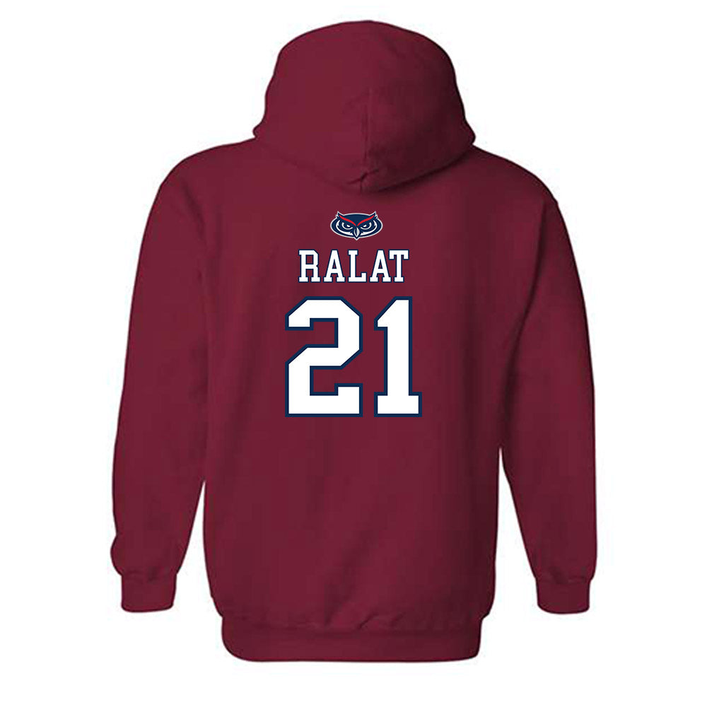 FAU - NCAA Men's Basketball : Alejandro Ralat - Hooded Sweatshirt Replica Shersey