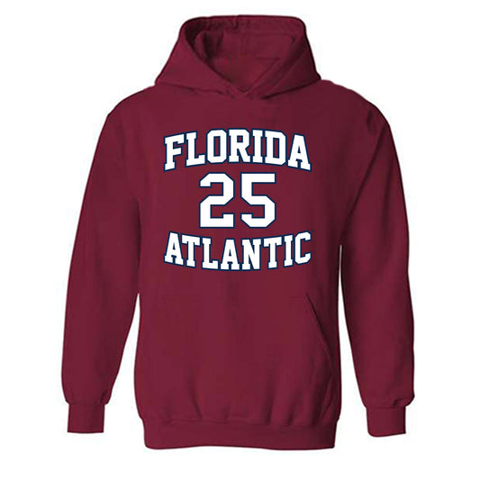 FAU - NCAA Men's Basketball : Tre Carroll - Hooded Sweatshirt Replica Shersey