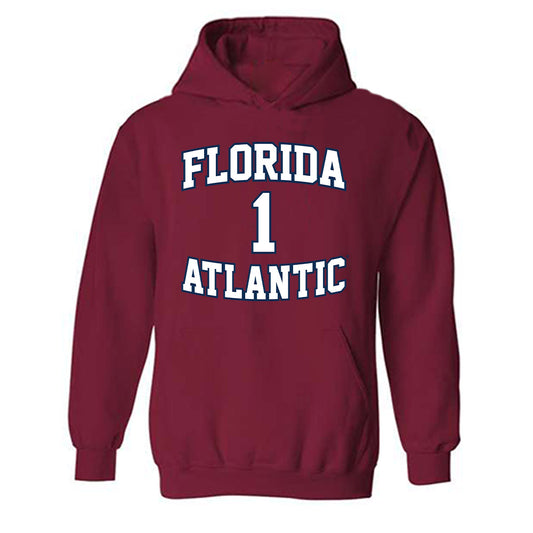 FAU - NCAA Men's Basketball : Johnell Davis - Hooded Sweatshirt Replica Shersey