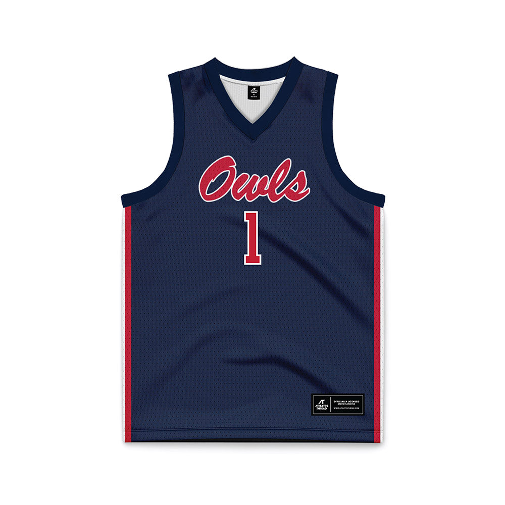 FAU - NCAA Men's Basketball : Johnell Davis Blue Jersey