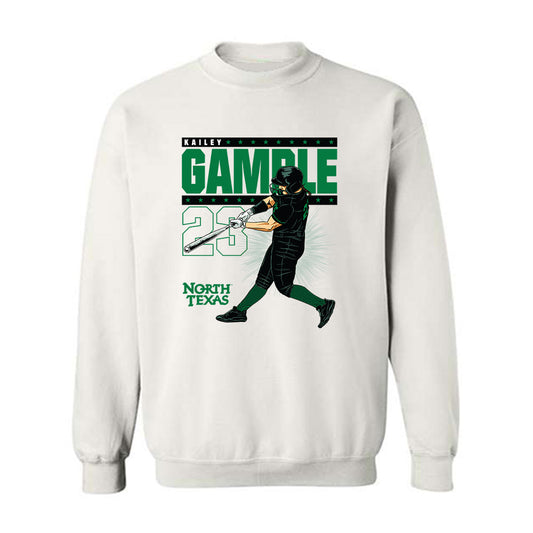 North Texas - NCAA Softball : Kailey Gamble Illustration Sweatshirt