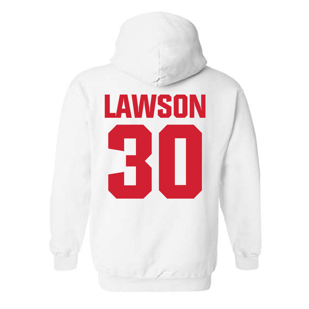 NC State - NCAA Baseball : Justin Lawson - Hooded Sweatshirt Classic Shersey