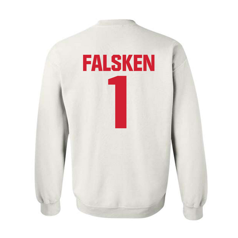 NC State - NCAA Baseball : Carson Falsken - Crewneck Sweatshirt Classic Shersey