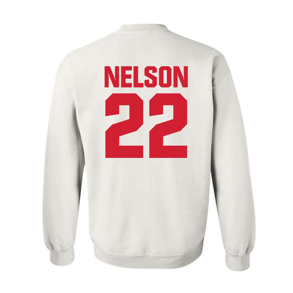NC State - NCAA Baseball : Baker Nelson - Crewneck Sweatshirt Classic Shersey