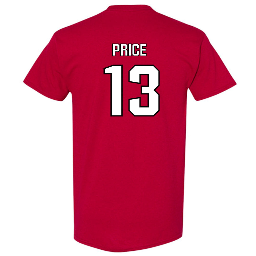 NC State - NCAA Football : Travali Price - Short Sleeve T-Shirt