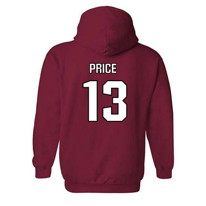 NC State - NCAA Football : Travali Price - Hooded Sweatshirt