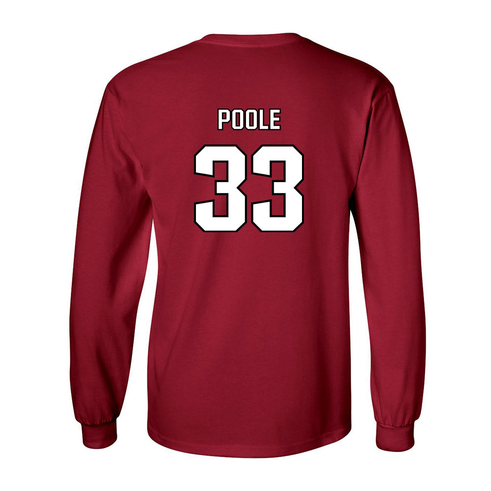 NC State - NCAA Football : Jordan Poole - Long Sleeve T-Shirt Classic Shersey