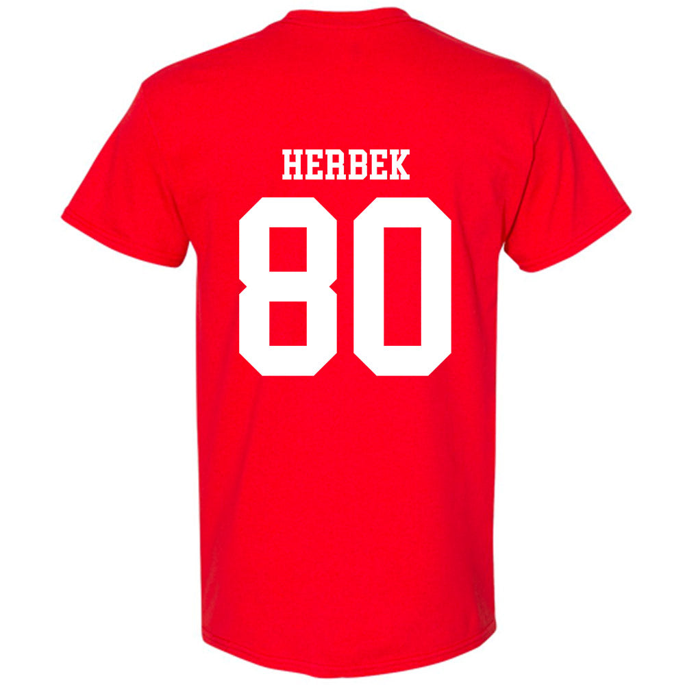 Nebraska - NCAA Football : Jacob Herbek Shersey Short Sleeve T-Shirt