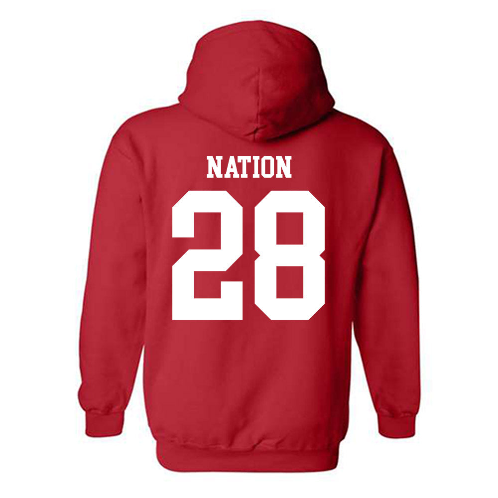 Nebraska - NCAA Football : Ethan Nation - Hooded Sweatshirt