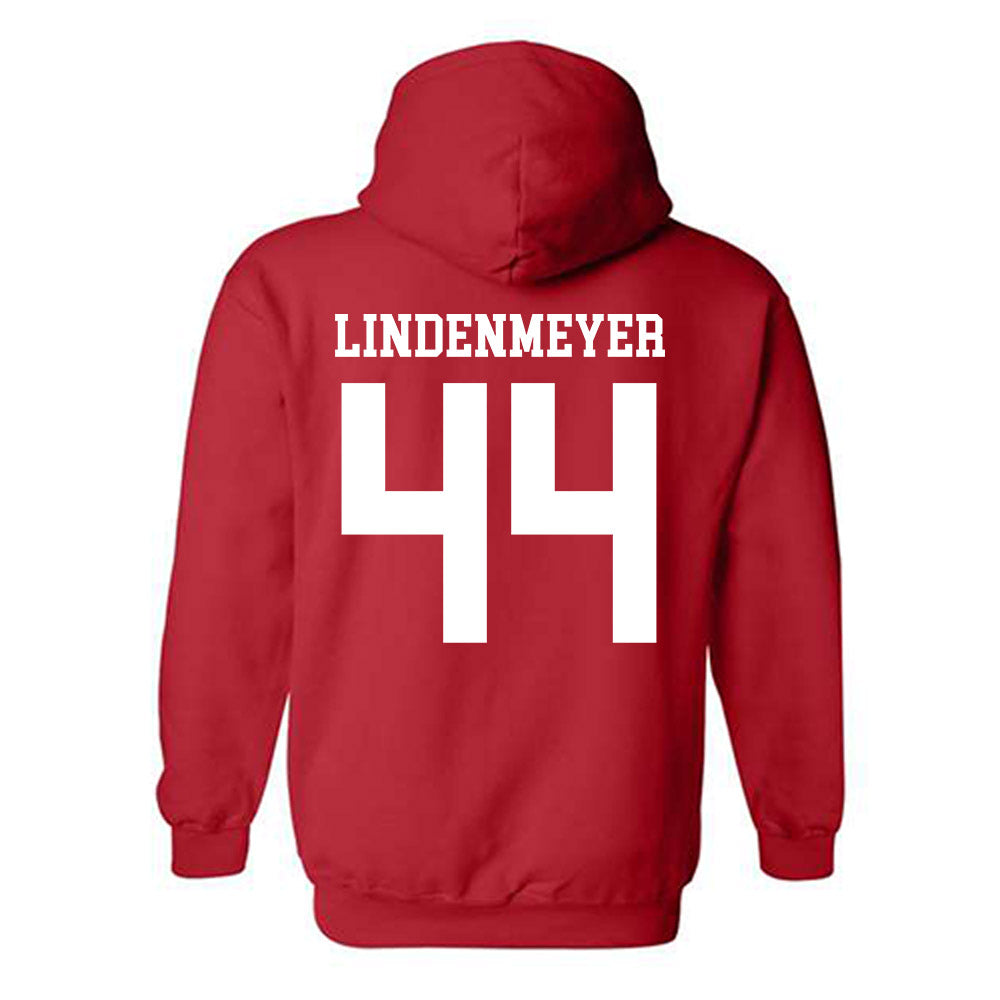 Nebraska - NCAA Football : Luke Lindenmeyer Shersey Hooded Sweatshirt