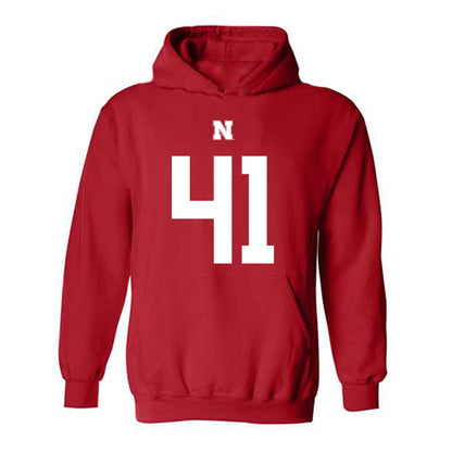 Nebraska - NCAA Football : Elliott Brown Shersey Hooded Sweatshirt