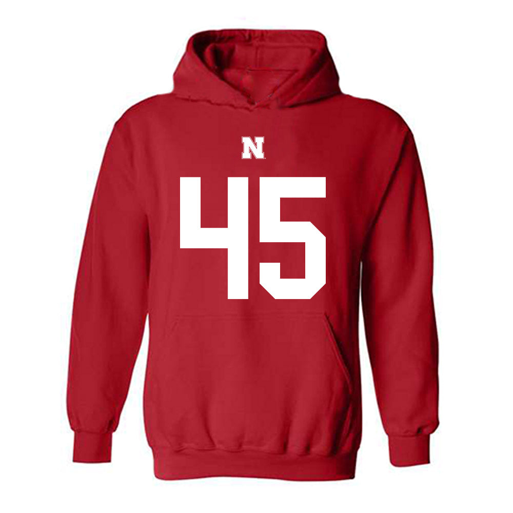 Nebraska - NCAA Football : Marco Ortiz Shersey Hooded Sweatshirt
