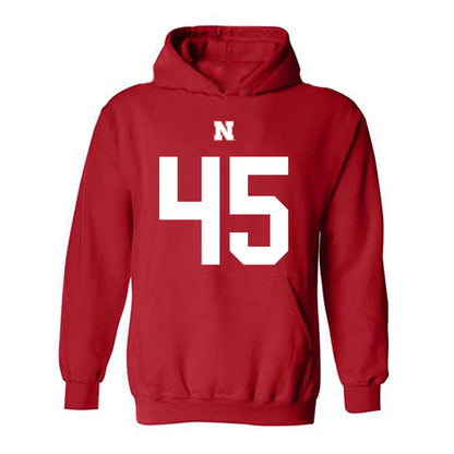 Nebraska - NCAA Football : Marco Ortiz Shersey Hooded Sweatshirt