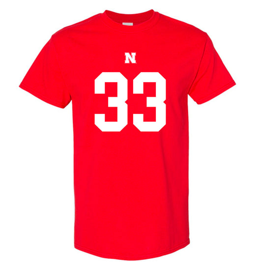 Nebraska - NCAA Football : Javin Wright Shersey Short Sleeve T-Shirt