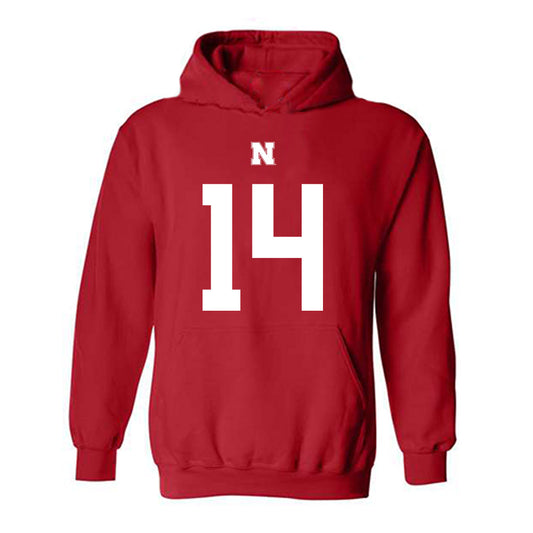 Nebraska - NCAA Football : Rahmir Johnson Shersey Hooded Sweatshirt
