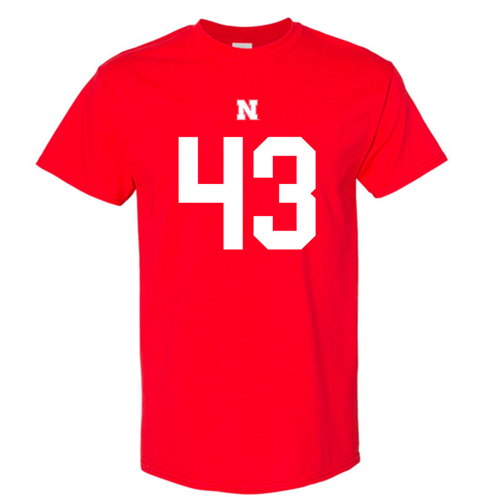 Nebraska - NCAA Football : Michael Booker III Shersey Short Sleeve T-Shirt