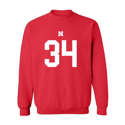 Nebraska - NCAA Football : Barret Liebentritt - Crewneck Sweatshirt Generic Shersey