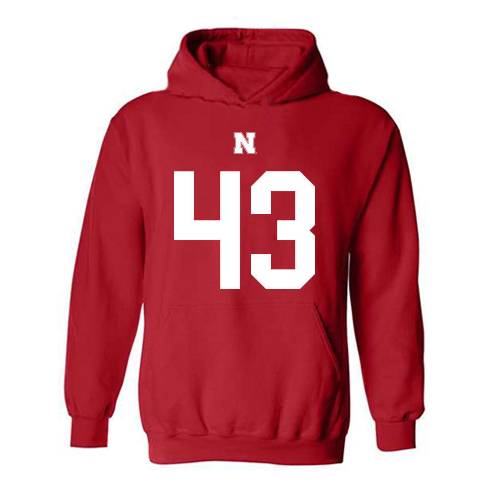 Nebraska - NCAA Football : Landon Ternus - Hooded Sweatshirt