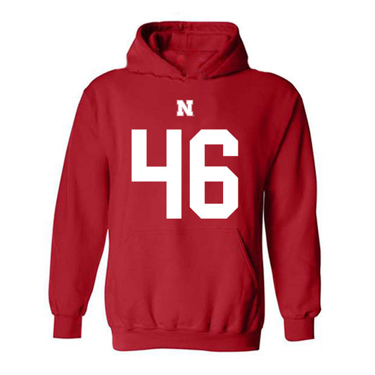 Nebraska - NCAA Football : Grant Buda Shersey Hooded Sweatshirt