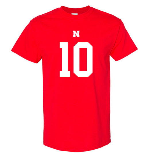 Nebraska - NCAA Football : Heinrich Haarberg Shersey Short Sleeve T-Shirt