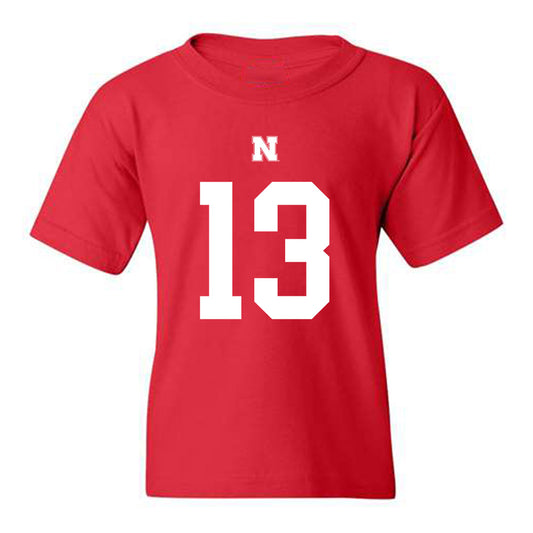 Nebraska - NCAA Football : Malcolm Hartzog Shersey Youth T-Shirt