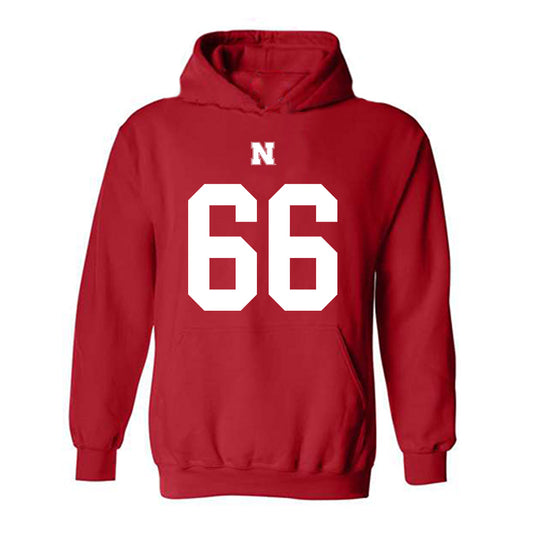 Nebraska - NCAA Football : Ben Scott Shersey Hooded Sweatshirt