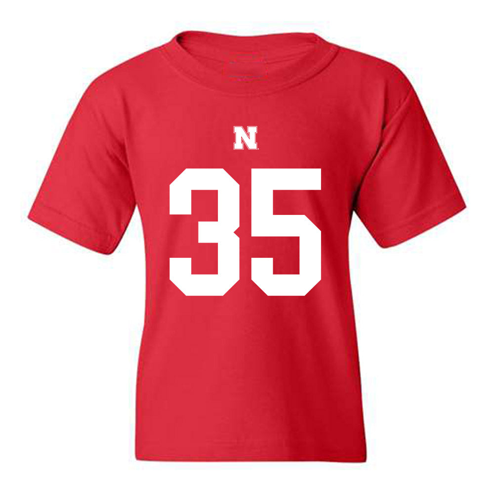 Nebraska - NCAA Football : Trevin Luben Shersey Youth T-Shirt