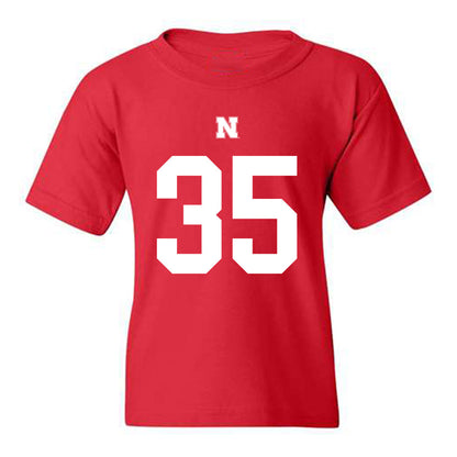 Nebraska - NCAA Football : Trevin Luben Shersey Youth T-Shirt