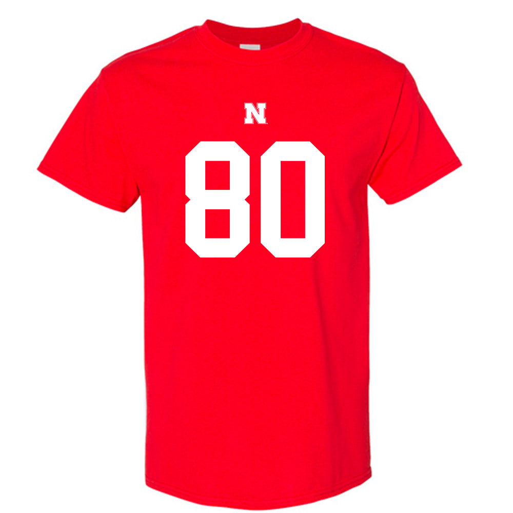 Nebraska - NCAA Football : Jacob Herbek Shersey Short Sleeve T-Shirt