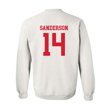 Nebraska - NCAA Baseball : Case Sanderson - Crewneck Sweatshirt Sports Shersey