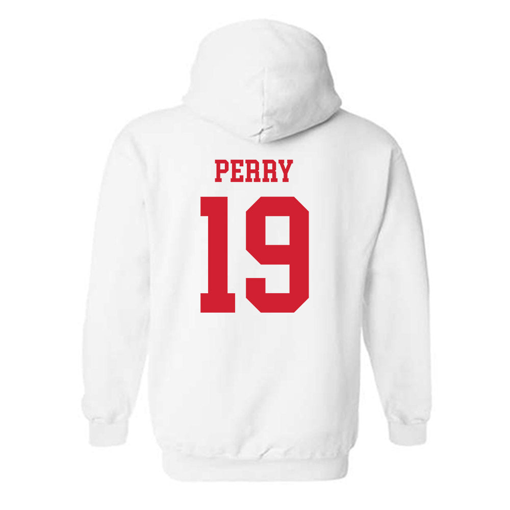 Nebraska - NCAA Baseball : Kyle Perry - Hooded Sweatshirt Sports Shersey