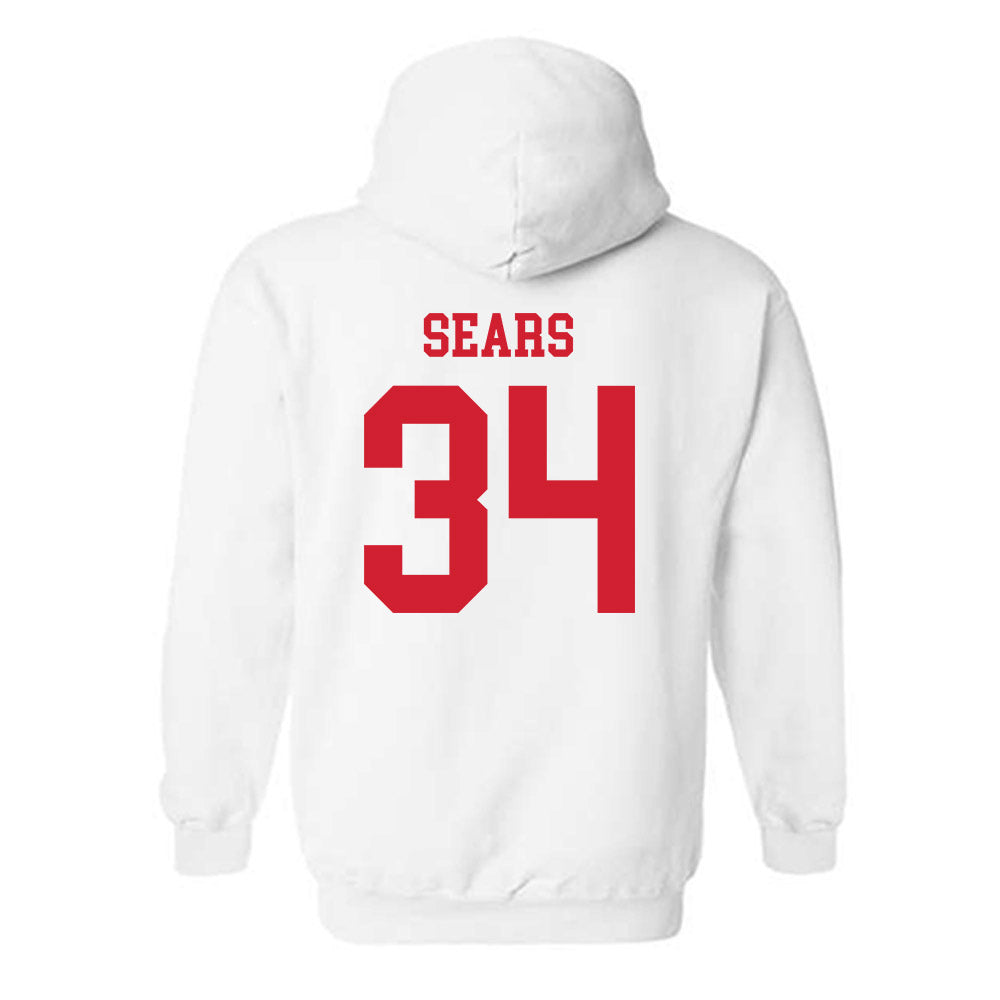 Nebraska - NCAA Baseball : Brett Sears - Hooded Sweatshirt Sports Shersey