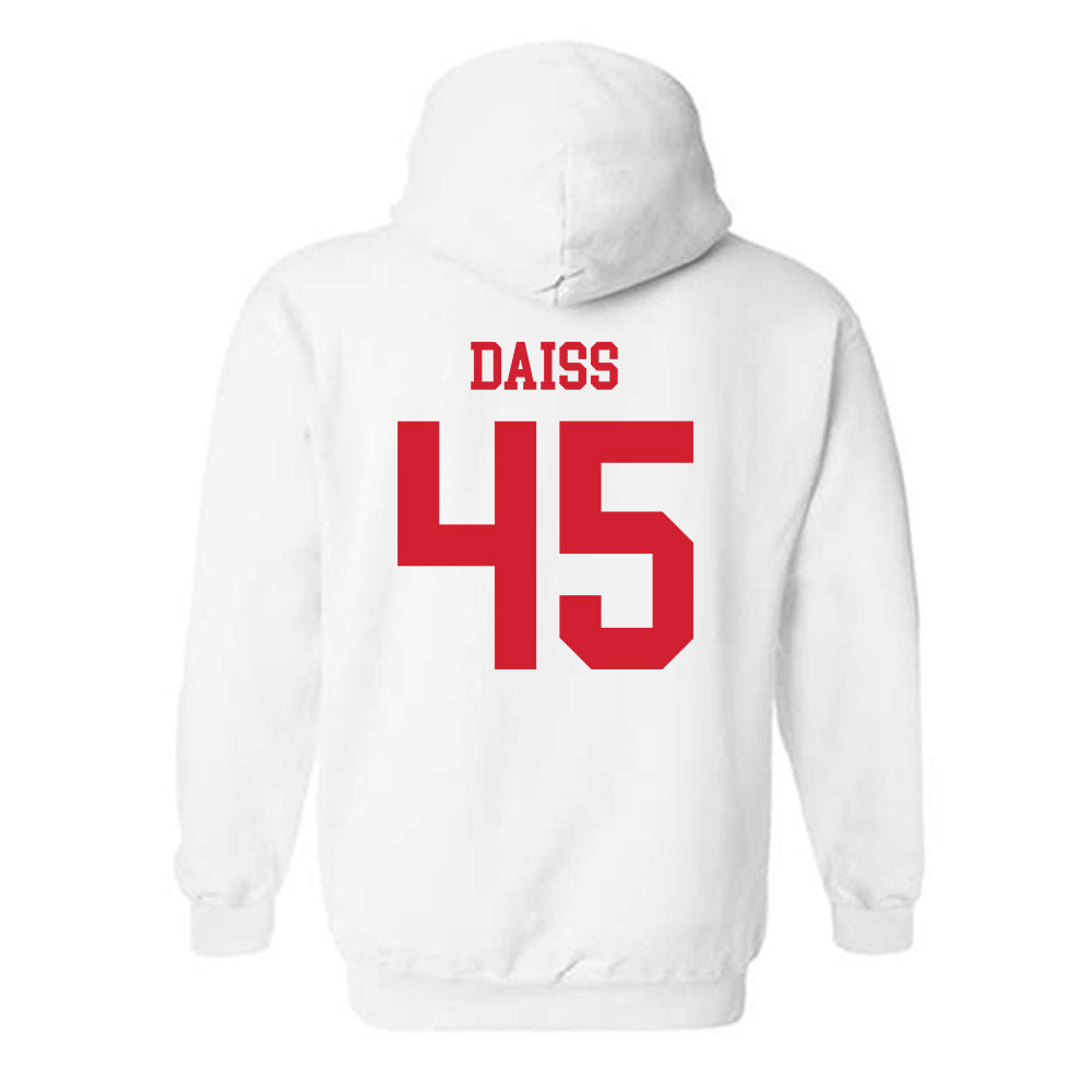 Nebraska - NCAA Baseball : Casey Daiss - Hooded Sweatshirt Sports Shersey