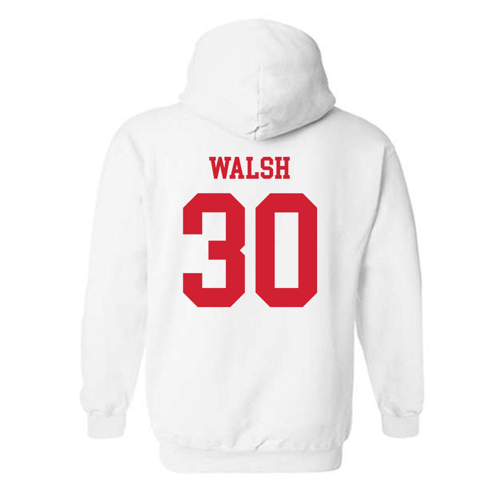 Nebraska - NCAA Baseball : Will Walsh - Hooded Sweatshirt Sports Shersey