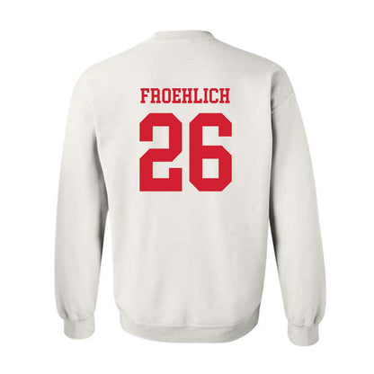 Nebraska - NCAA Baseball : Kyle Froehlich - Crewneck Sweatshirt Sports Shersey