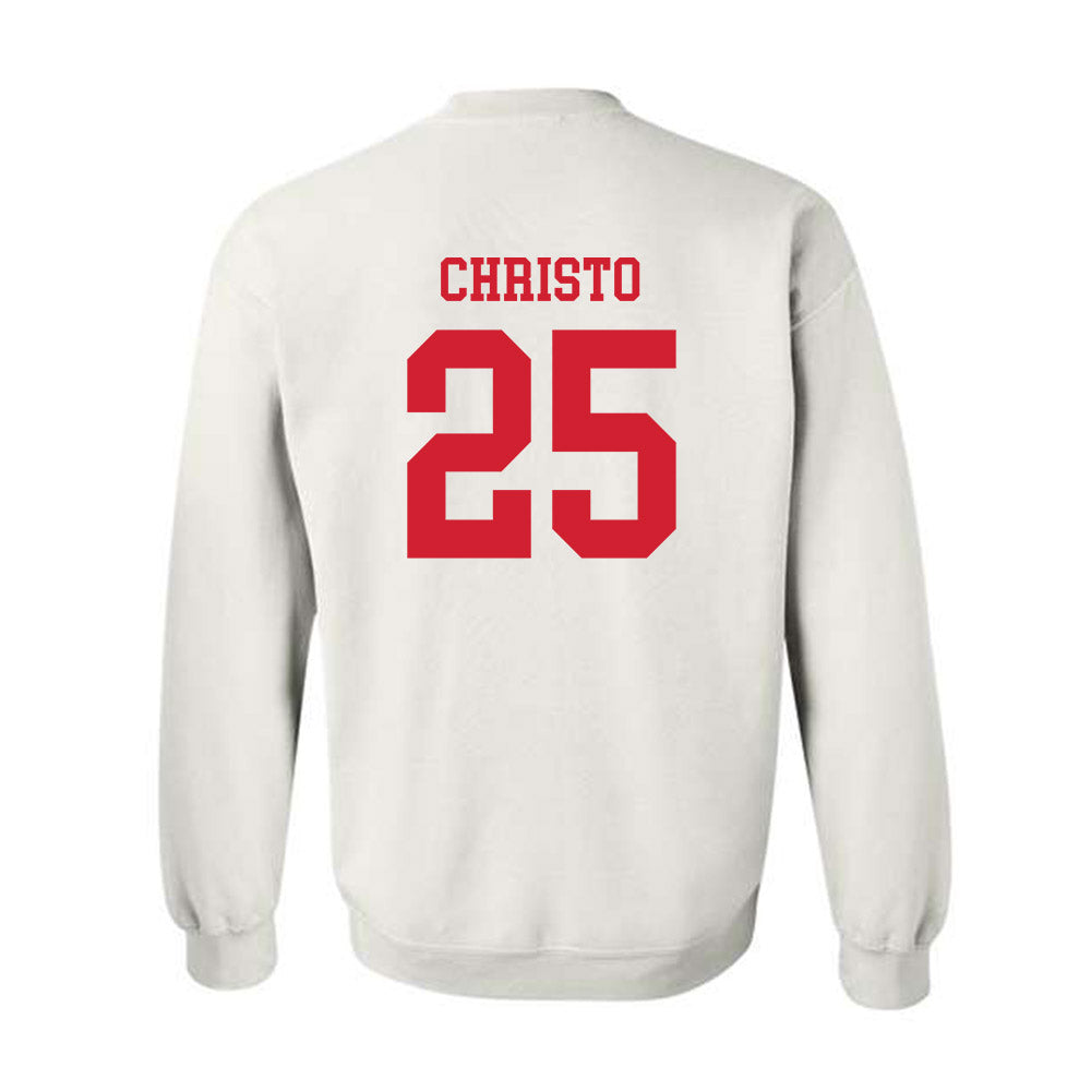 Nebraska - NCAA Baseball : Drew Christo - Crewneck Sweatshirt Sports Shersey