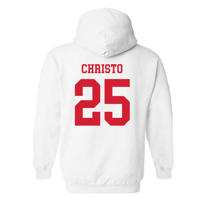 Nebraska - NCAA Baseball : Drew Christo - Hooded Sweatshirt Sports Shersey