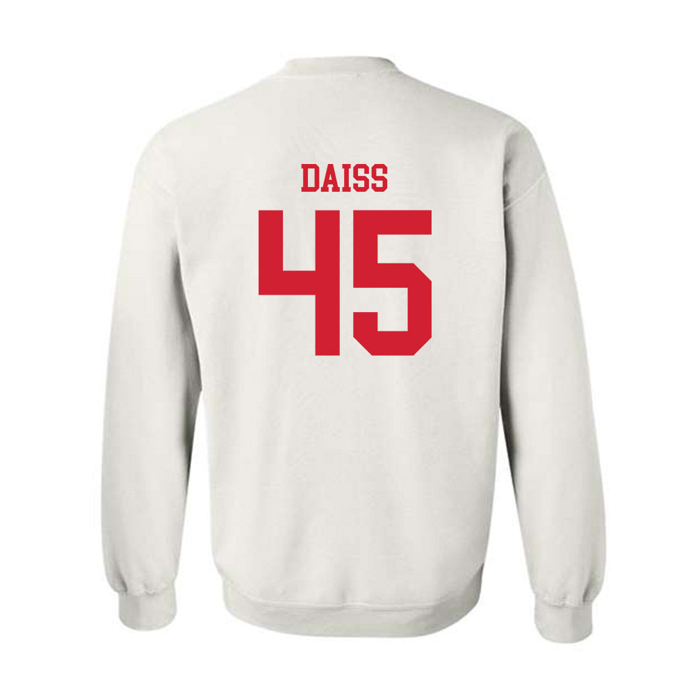 Nebraska - NCAA Baseball : Casey Daiss - Crewneck Sweatshirt Sports Shersey