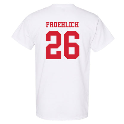 Nebraska - NCAA Baseball : Kyle Froehlich - T-Shirt Sports Shersey